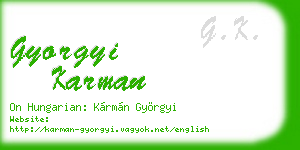 gyorgyi karman business card
